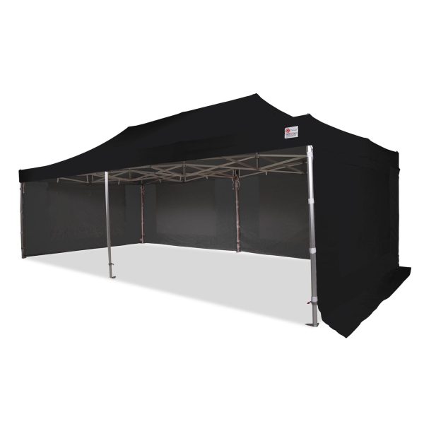 Used 8x4m black tent